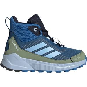 adidas Terrex Детски туристически обувки adidas Terrex Kid's Terrex Trailmaker 2 Mid Rain. Rdy Walking boots - Dusky Petrol / Glow Blue / Tent Green - размер 32 (EU) (702-4910-0426)