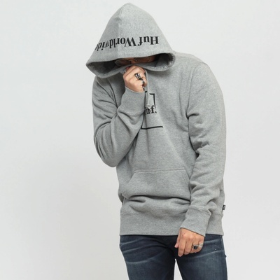 HUF Box Logo hoodie heather grey