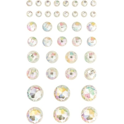 DP Craft Samolepící kamínky opalescent mix velikostí 40ks