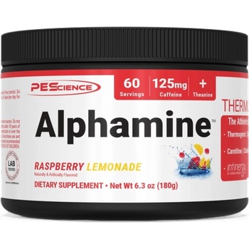 PEScience Alphamine / Thermogenic Fat Burner Powder [180~225 грама] Малинова лимонада