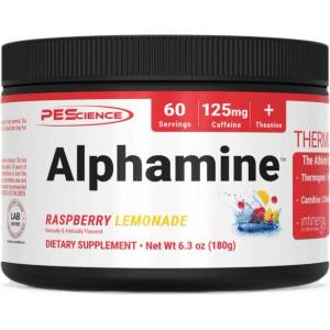 PEScience Alphamine / Thermogenic Fat Burner Powder [180~225 грама] Малинова лимонада