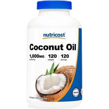 Image 1 of Nutricost Coconut Oil 1000 mg [120 Гел капсули]