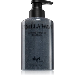 KUNDAL Objet Exfoliating & Waterfull Hand Wash течен сапун-грижа за ръце с ексфолиращо действие с аромат Vanilla Wave 380ml