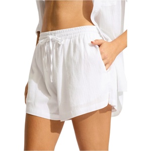 Seafolly Дамски къси панталони Seafolly Crinkle Short Shorts - White (112-4375-0212)