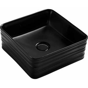 Fluminia Мивка за плот Fluminia My Black Box, матово черно, 39 см (8078MB)