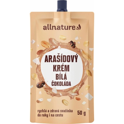 Allnature Arašidový krem a biela čokoláda 50 g