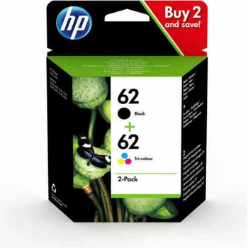 HP Оригиална касета за мастило hp n9j71ae Черен Трицветен (2 броя)