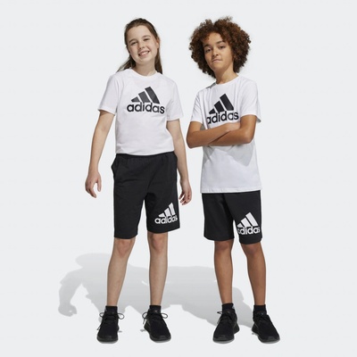 adidas šortky Essentials Big logo cotton bíločerná