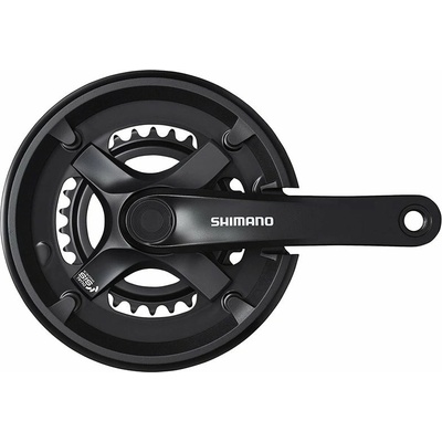 Kliky SHIMANO Tourney FC-TX501-L 175mm 46-30 zubů, černé s krytem