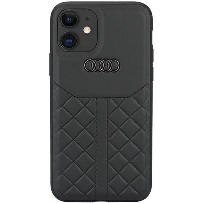 Audi Genuine Leather iPhone 11 / Xr 6.1" black hardcase AU-TPUPCIP11R-Q8/D1-BK (AU-TPUPCIP11R-Q8/D1-BK)