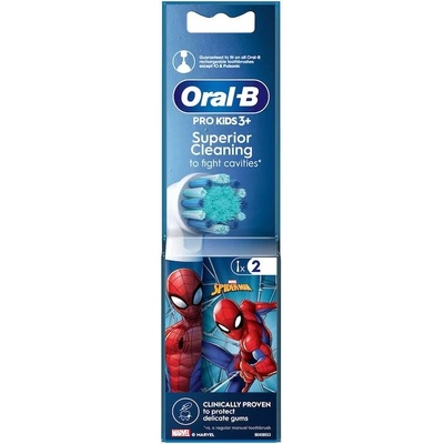 Oral-B Накрайник за детска електрическа четка за зъби Braun Oral-B Spiderman , 2 броя (ORBSPIDER)