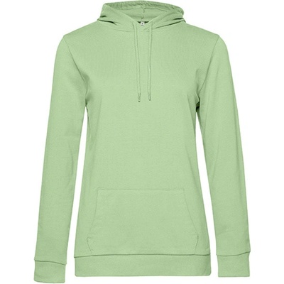 B&C dámska mikina s kapucňou WW04W Light Jade