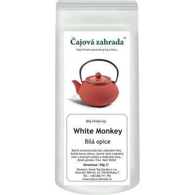 Čajová zahrada China White Monkey bílý čaj 50 g