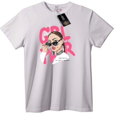 NOONEBRAND Тениска 'Вярвай в женската сила' - 2XL, White