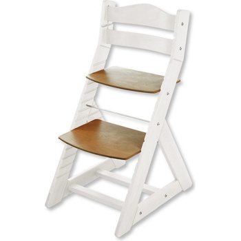 Hajdalánek Rostoucí židle Maja opěrka do kulata bílá / dub tmavý