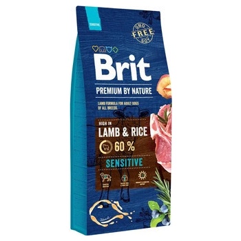 BRIT Premium By Nature Sensitive Lamb s jahňacím mäsom 15 kg