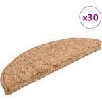 vidaXL Изтривалки за стълби, 30 бр. , 56x17x3 см, бежови, полукръгли (B.V.)