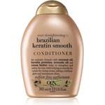 OGX Brazilian Keratin Smooth изглаждащ балсам за блясък и мекота на косата 385ml