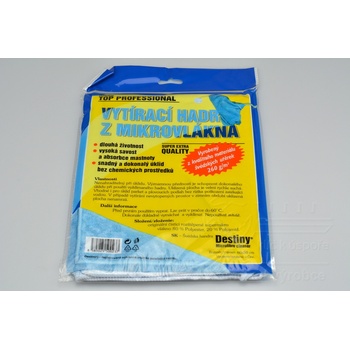 Top Professional Vytírací hadr z mikrovlákna modrý 60 x 50 cm 1 ks