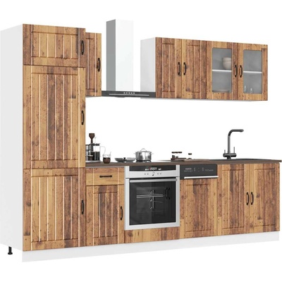 vidaXL Комплект кухненски шкафове от 8 части Kalmar, инженерно дърво (3314809)