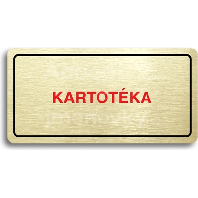 ACCEPT Piktogram KARTOTÉKA - zlatá tabulka - barevný tisk