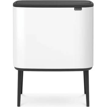 Brabantia Кош за отпадъци Brabantia - Bo Touch, 3 x 11 l, White (651118)