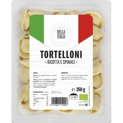 Bella Italia Tortelloni ricotta se špenátem bio 250 g