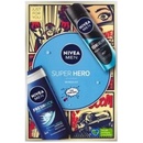 Nivea Men Super Hero sprchový gel Men Fresh Kick 250 ml + antiperspirant Men Deep Beat 150 ml darčeková sada