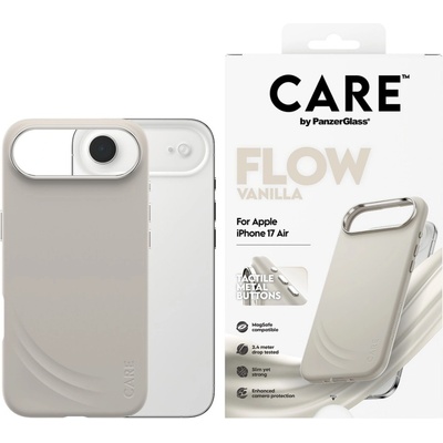 Panzer Гръб Care by PanzerGlass за iPhone 17 Air, Flow Vanilla