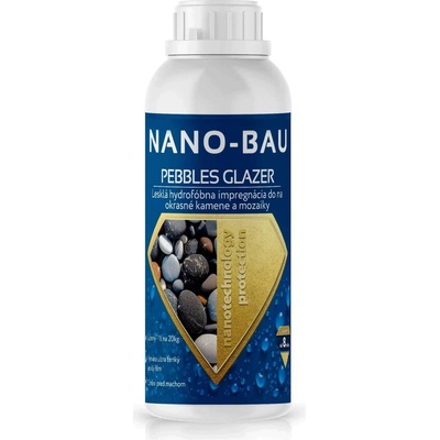 NANO BAU Nano-BAU Pebbles Glazer - impregnácia na dodanie lesku kamienkom Objem: 1L