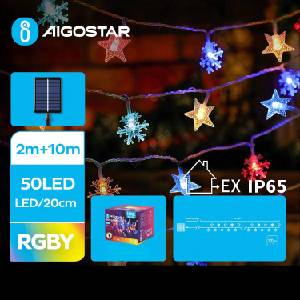 Aigostar - LED соларен гирлянд 50xLED/8 функции 12m IP65 многоцветен (AI1194)