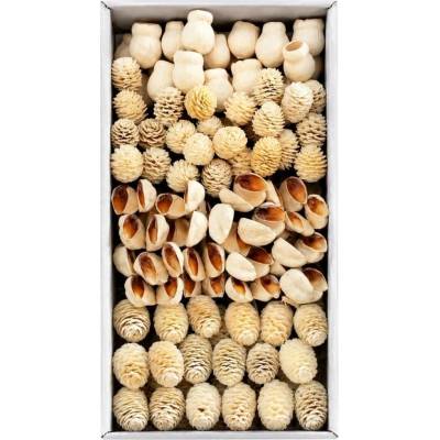 SORTIMENT ON WIRE BLEACHED TRAY ( 100 PC )