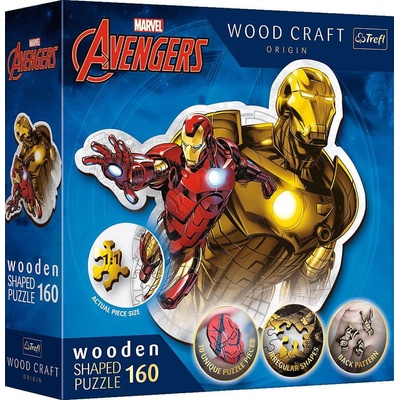 Trefl Contour Brave Iron Man drevený 160 160 dielov