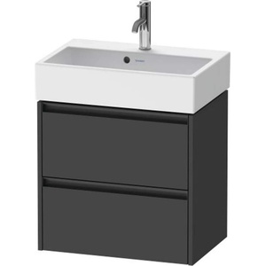 Duravit Ketho. 2 - Шкафче за умивалник 55x58x39 см, 2 чекмеджета, графит матов K25273049490000 (K25273049490000)