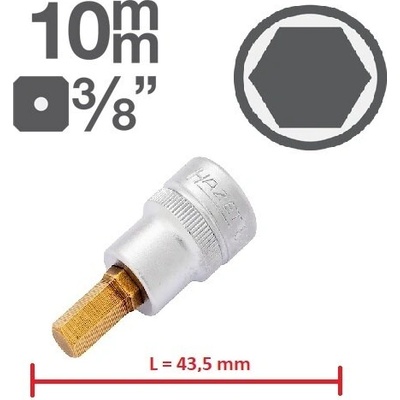 HAZET Шестограми hazet l43, 5 мм на вложка 3/8" с Титаниево покритие - от 19.30 лв