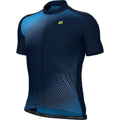 Alé Мъжка фланелка с къс ръкав за колоездене Alé Optical S/S Jersey Cycling jersey - Blue (056-3001-0113)