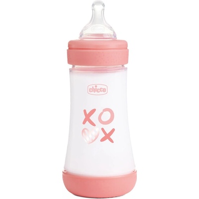 Chicco Perfect 5 dojčenská fľaša Medium Flow Pink 240 ml