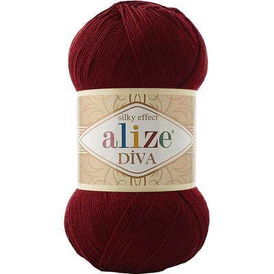 Alize příze Diva 57 bordó