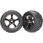 Traxxas колело 2.2", диск Tracer черен хром, гуми Anaconda (2) (заден)