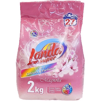 Landa прах за пране с аромат на Магнолия, 2кг, 27 пранета