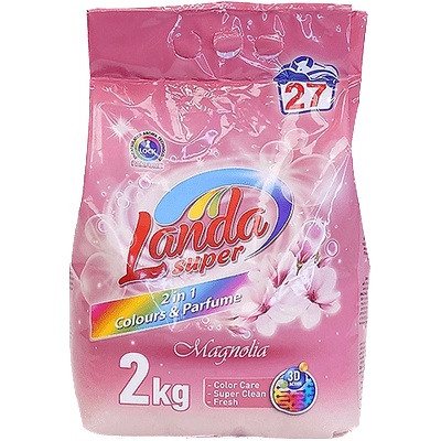 Landa прах за пране с аромат на Магнолия, 2кг, 27 пранета