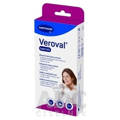 Veroval Test Kit Zápal močových ciest domáci test 1x5 ks