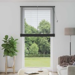 vidaXL Венецианска щора Сребристо сиво 213 x 110 см 25 mm ПВЦ (42003700)