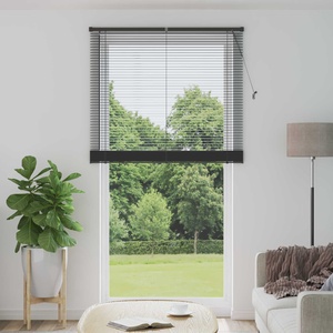 vidaXL Венецианска щора Сребристо сиво 213 x 110 см 25 mm ПВЦ (42003700)