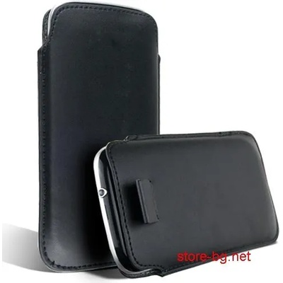 Samsung I9300 Galaxy S III Кожен Калъф Черен