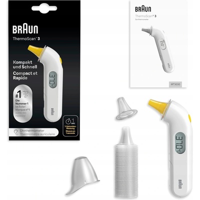 Braun Elektronický teplomer ThermoScan3 IRT3030 biely