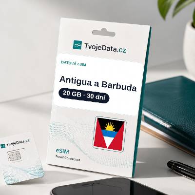 eSIM Antigua a Barbuda 20 GB / 29 dní