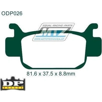Destičky brzdové DP026 DP Brakes - směs Premium OEM Sinter DP026