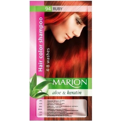 Marion Hair Color Shampoo 94 Ruby barevný tónovací šampon rubínově červená 40 ml