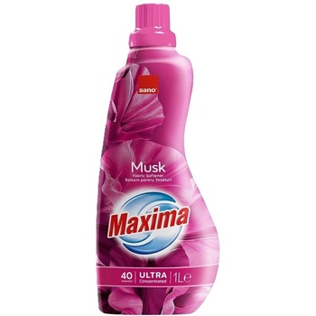 Sano Омекотител за тъкани Sano Musk, ултра концентриран, силен аромат, 40 пранета, 1 л (7290102992850)